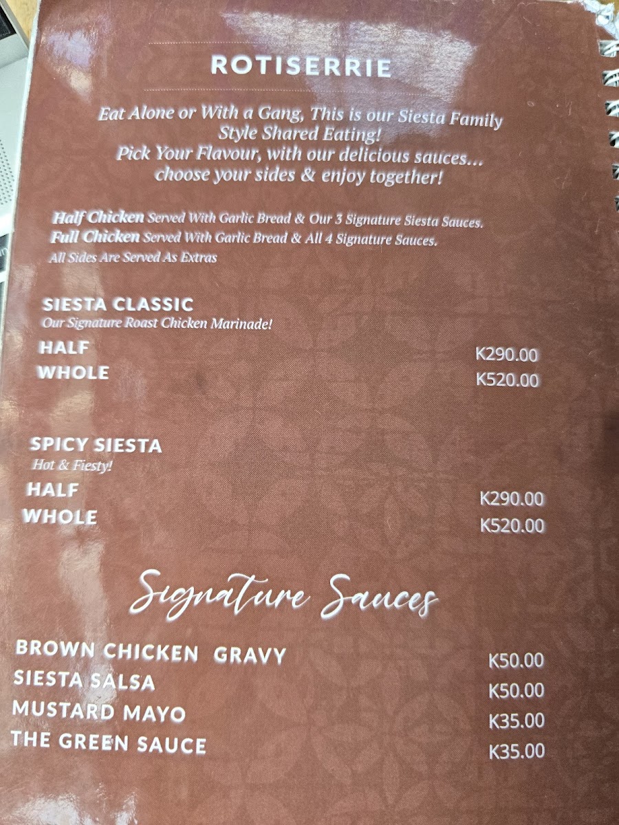 Menu Siesta By Mint-8